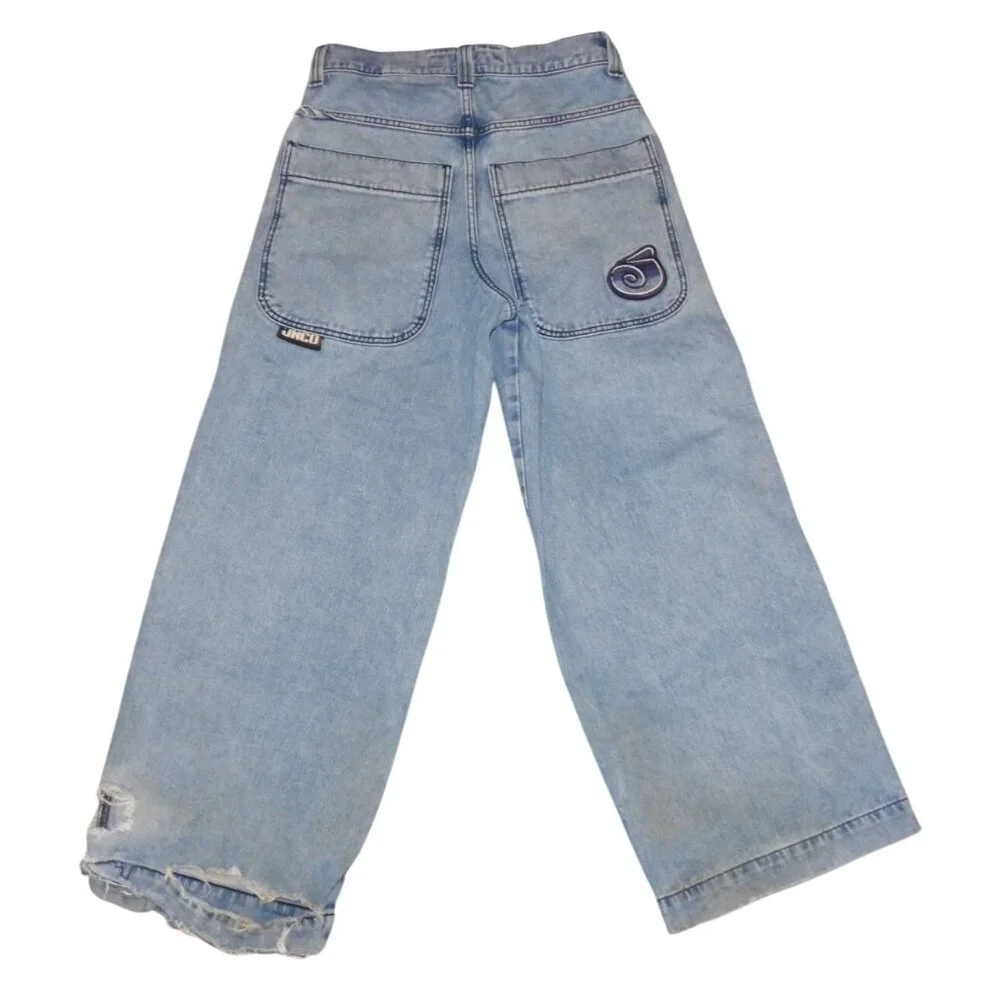 JNCO Twin Cannon Classic Wide Leg Jeans Mens 32x32 Antique Wash Y2K Baggy Skater - Picture 1 of 13